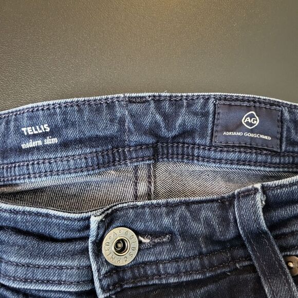 Adriano Goldschmied Mens Tellis Modern Slim Tapered Jeans Waist 31 Soft Stretch - Picture 4 of 8